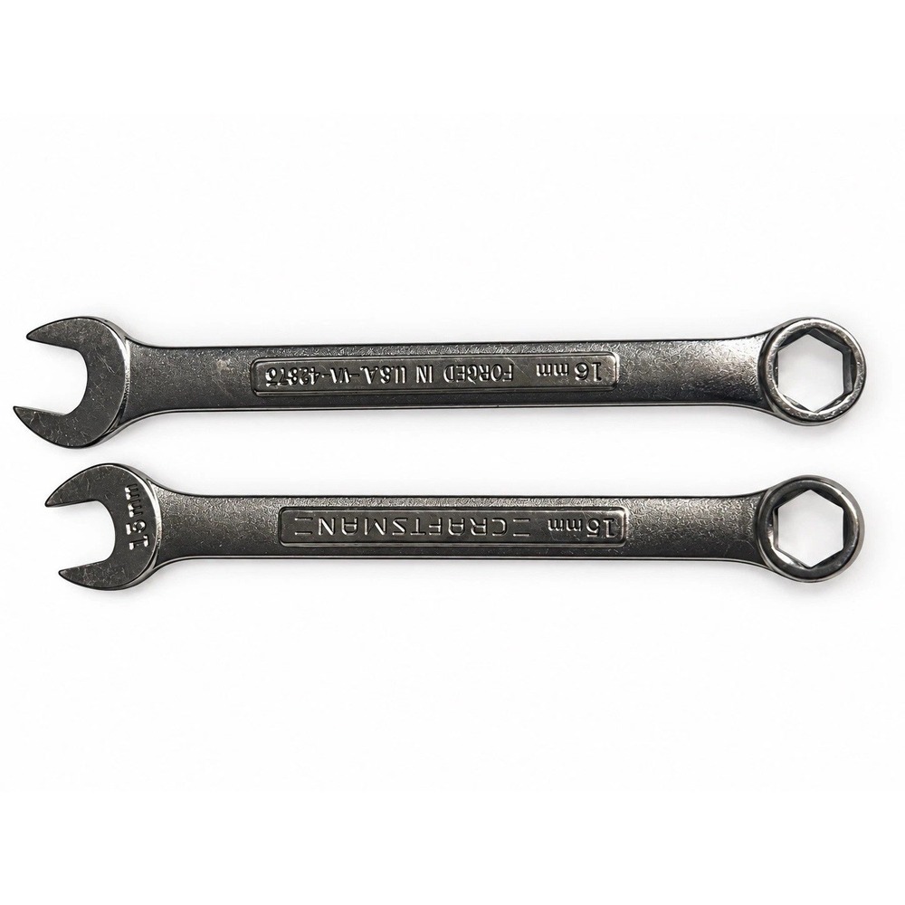 Craftsman 16mm Combination Wrenches 42872 42873 USA Made Lot of 2